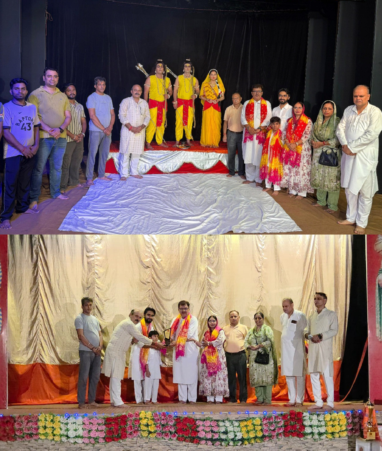 An emotional performance of Bharat Milap, the scene of the brothers' reunion brought tears to the audience's eyes.